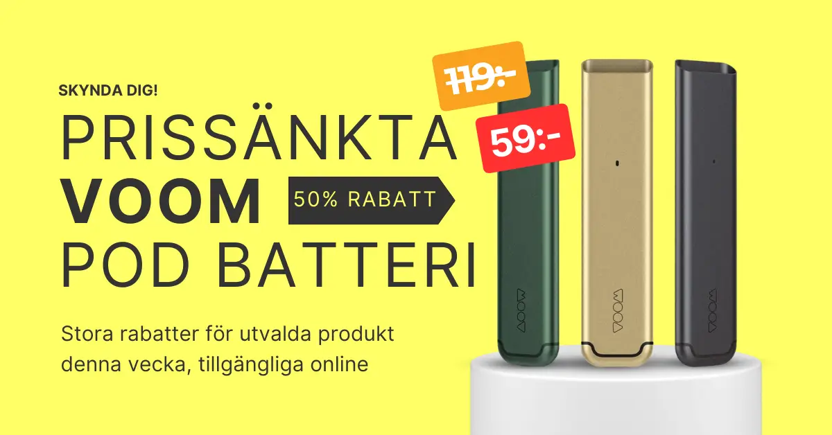 Prissänkta VOOM Pod Batteri